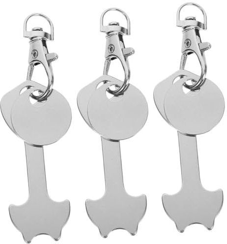 DIYEAH 3pièces Porte-clés De Chariot De Courses Débloqueur De Chariot Pratique pour Courses