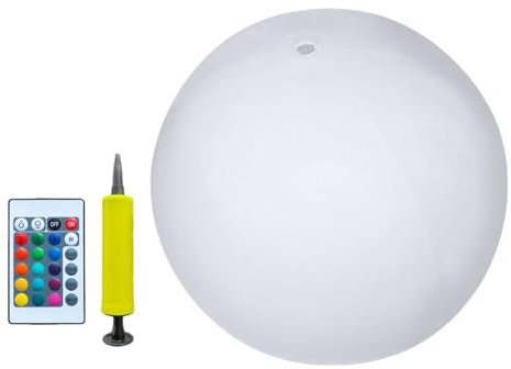 Baoblaze 4 Stück aufblasbarer Wasserball, Sommer-Wasserspiel, LED-Aktivitäten im Freien oder drinnen, leuchten mit 16 Farben für Konzerte, Kinder und