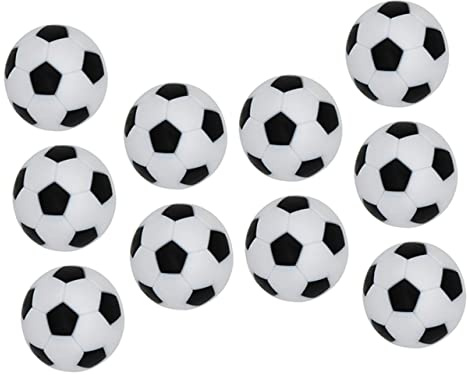 JUMPLAWN 10stücke Tischfußball Bälle Aus Langlebigem Material Ersatzbälle Für Tischkicker Passend Für Standard-kickertische Für Unvergessliche Spielerlebnisse