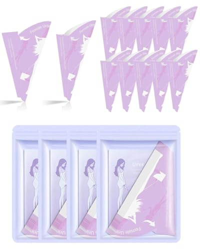 TPZORJX 40 Stück Einweg-Pipi-Kegel für Damen,Einweg-Pipi-Kegel,Trichter für Damen,Tragbares Urinal für Damen,Für Camping,Reisen und Outdoor-Aktivitäten