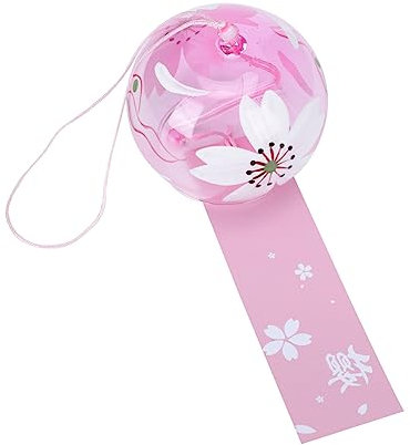 Hemobllo Carillon Éolien en Verre Style Japonerie Délicat pour Décoration Extérieure et Fêtes de Jardin, Ambiance Festive et Design Impressionnant