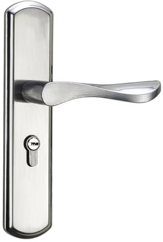 Serratura for porta interna della camera da letto di tipo nero, set di tre pezzi, maniglia for porta silenziosa vecchio stile, sostituzione della vecchia serratura della porta(AHcompleteset)