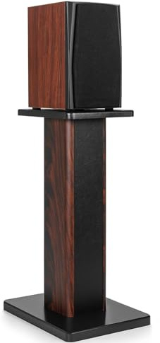 Lautsprecherständer 50 cm (20 Zoll) aus Holz 1er-Set sandbefüllbarem Design | Robuste HiFi-Lautsprecherständer für Heimkino,Universelle Standlautsprecherhalterung für Bücherregale