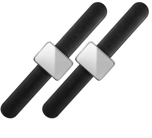Honseadek Magnetic Wrist Sewing, Portable Arm Pin Cushion Magnetic Pincushion with Wristband For Crafts And Repairs Keeps Pins, Needles, And Small Metal Objects Within Reach(2pcs)