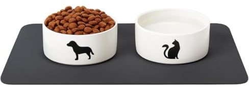 PARENCE. - Tapis antidérapant pour Chien et Chat – Tapis Protecteur 30x40 cm pour la Nourriture et l’Eau – Imperméable
