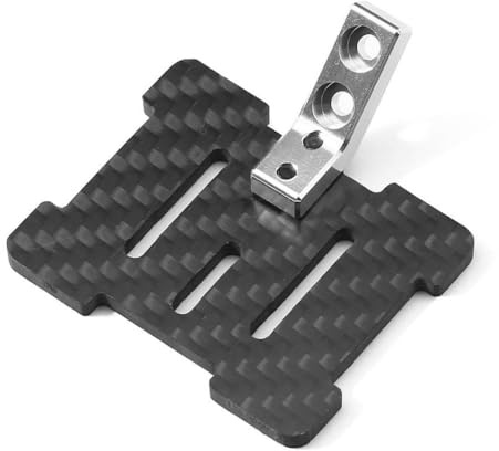 Placa de Montaje de ESC Fibra de Carbono de Metal para automóviles RC a Escala 1/10 compatibles con BBX BB01 BB-01 Modelos Part Part Part Plaz de fijación
