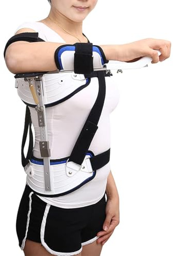 hocvseo Orthèse Fixe D'abduction D'épaule, Immobilisateur D'épaule, Support De Fixation De Fracture Humérale Réglable pour Adulte, pour Luxation du Bras, Arthrite, Entorses
