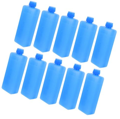 Homoyoyo 10pcs Small Freezer Blocks Ice Packs for Air Cooler Fan Reusable Cooling Bricks for Home Office Camping Travel Easy to Use with Prolonged Cold Retention