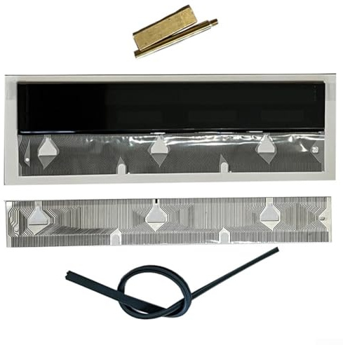 Kit de réparation de tableau de bord pour BMW E38 E39 E53 avec écran LCD, câble ruban, tête de soudure en T et pièces de rechange en caoutchouc (argenté)