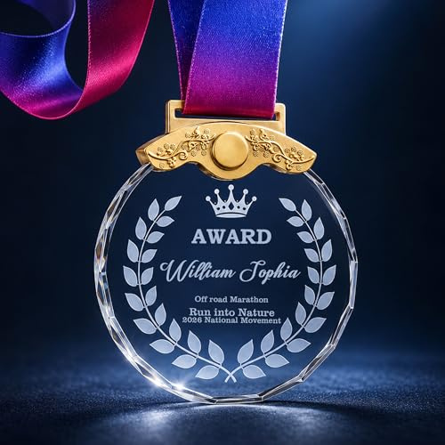 AGEUIRPOD Medallas Personalizadas con Foto e Nombre, Medallas de Oro Plata y Bronce para Niños, para Fiesta, Día del Deporte Escolar, Deportes, Competencias y Eventos