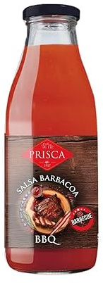 Salsa Barbacoa BBQ Prisca – Sauce para Carnes, Costillas, Hamburguesas y Parrilladas – Marinada y Acompañamiento – 600ml