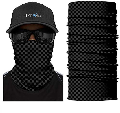 ShopINess Pañuelo Bandana Braga Cuello Multifunción Unisex para Moto Deporte Outdoor Squares