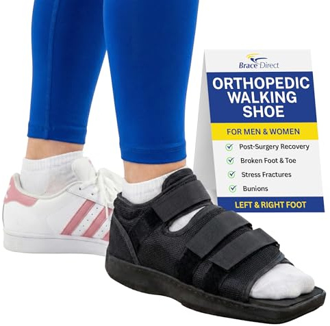 Brace Direct Post Op Shoe & Medical Foot Brace – Stress Fracture, Broken Toe & Bunion Support L3260 – Orthopedic Walking Immobilizer for Left or Right Foot (LG - WOMENS US SHOE: 8.5-10.5)