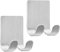 Hotype Ganchos Autoadhesivos, Soporte para Maquinilla de Afeitar, Multiusos Ganchos Acero Inoxidable, para Enchufe, Llaves, Utensilios de Cocina, Toalla, 2 Piezas