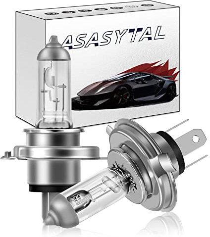Asasytal HS1 PX43t 35/35W Scheinwerfer Halogenlampen, Hi/Lo Beam 3000K Gelblich-weißer, Heller Scheinwerfer Ersetzen Sie die 12V Auto Motorrad Roller Scheinwerferlampe, 2 Stücke
