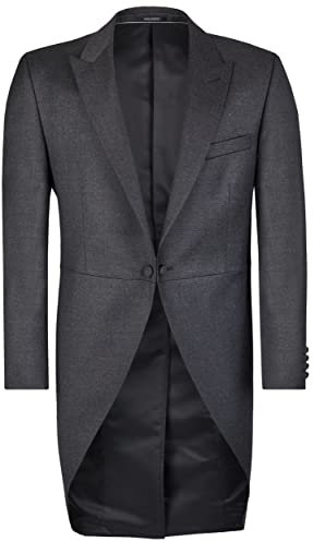 Wilvorst After-SIX Herren Morning-Coat Spitzfacon Basic-Fit Schwarz 58