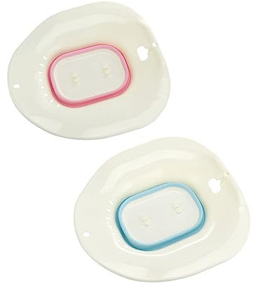 LALAFINA 2sätze Klappbarer Toilettensitz Mit Überlauflöchern Für Sitzbad Kompakt Und Tragbar Robustes Material Einfach Zu Reinigen Pflegen