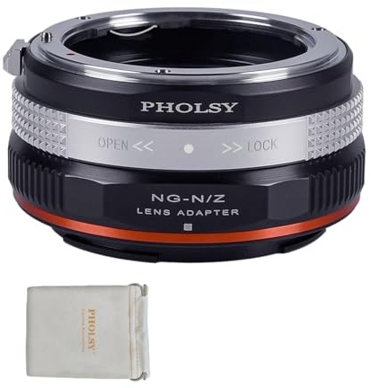 PHOLSY FTZ Manueller Objektivadapter: Kompatibel mit Nikon F (G-Type) Objektiv und Nikon Z Kameragehäuse