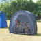 pro.tec Fahrradzelt Bergendal für 2 Fahrräder Fahrradgarage Outdoor Fahrradabdeckung wasserdicht Fahrrad Aufbewahrung Camping Gartenzelt 198 x 84 x 160 cm Grau
