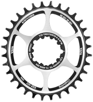 Fahrradkettenblätter Rundes ovales Kettenblatt 1 mm 3 mm 6 mm Offset Direktmontage for Sram XX1 X01 X1 X0 X9, 30T 32T 34T 36T 38T 40T MTB Fahrrad Rennrad Kettenblatt ( Color : Offset 3mm 32T )