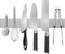 Oziral Magnetic Knife Holder for Wall 30cm/12Inch Knife Magnetic Strip Strong Magnet Secure Simple Installation Self Adhesive Drill Stainless Steel for Knives Utensils Tools Silver