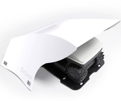 IDEA MOWER Garage per Robot Tagliaerba Shell, compatibile con Husqvarna Automower, in alluminio composito - Colore Bianco