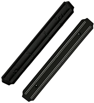 Alipis Utensili da cucina striscia magnetica per coltello magnetico strumento di garage taglierina magnetica barra di taglio magnetica accessorio da cucina Titolare Black