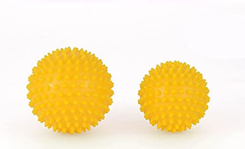 Yoga Ball Sport Stress Relief Durable 7 cm 9cm Spiky Massage Ball Spike Massagegerät Trigger Punkt Körper Hand Fuß Schmerz Yoga Ball Yoga-Ball(Yellow-7cm-1pcs)