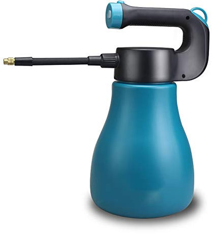 Botella eléctrica con atomizador para jardín, regadera automática, fuente de alimentación USB, salida de agua ajustable azul para plantas de interior y exterior, limpieza de fertilización, lavado de