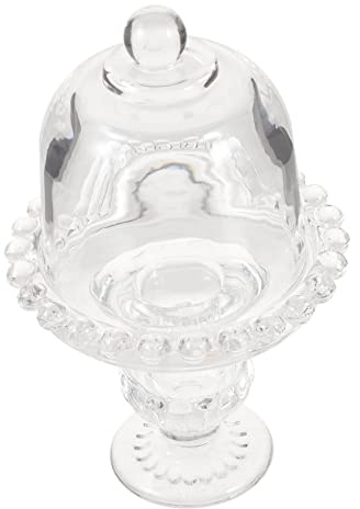 Alipis Présentoir à Gâteaux Plateau avec Couvercle Dôme en Verre | Mini Format, Surface Lisse et Légère, pour Garder les Aliments Propres Lors de Mariages et Anniversaires