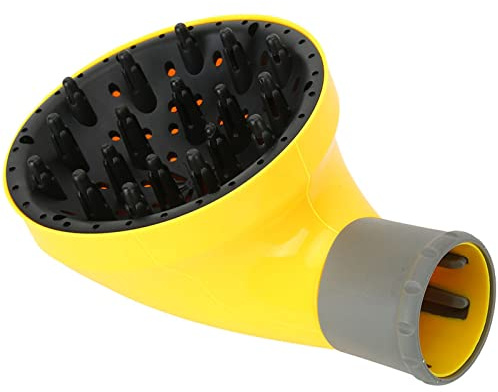 Universeller Haardiffusor für Föhn - Beruf Haartrockner Diffusor für Lockiges und Welliges Haar, Gelbe, Hochtemperaturbeständiges PC -Material (YELLOW)