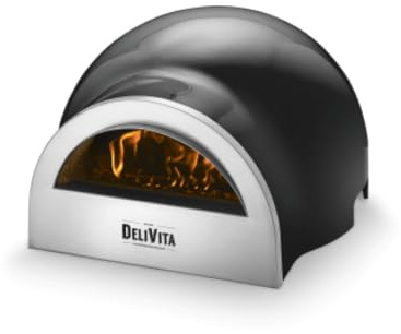 DeliVita Four à bois, très noir