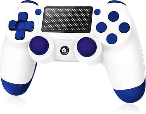 Wireless Controller for PS4, Joystick Controller for PS4/Slim/Pro/PC, with Audio Jack, Vibration, Six-Axis Motion Control, Touchpad