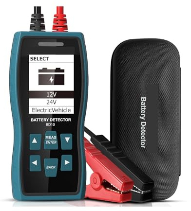 Comprobador de batería, Probador de je de batería de 12 V/24 V, Resistencia Interna, comprobador de condensadores de batería de automóvil de Plomo-Litio ácido de CA de Alta precisión
