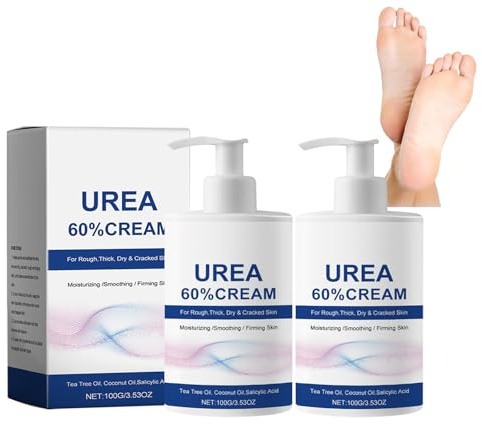 Crème Hydratante Et Anti-crevasses Pour Les Pieds À L'urée, Lotion Pour Les Pieds, Stick De Soin Pour Les Pieds, Hydratante Et Pour Les Mains Et Les Pieds, Talons Crevassés Et Peau Sèche (2pcs)