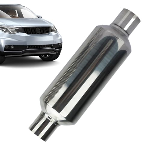 Sghtil Tubo de Escape - Tubo Silenciador de Reemplazo para Coche | Silenciador Resonador Perforant para Motocicleta, Camión, Cortadora, Tractor