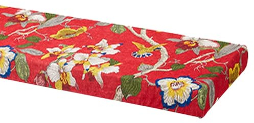 Cuscini Imbottiti per Panche da Esterno/Interno - Lino e Cotone Antiscivolo con Fibbia - 120x40, 100x40, 80x40, 100x50 - Cuscino per Panchina per Giardino, Sagre, Birrerie e Cucina(O1,80x45x5cm)