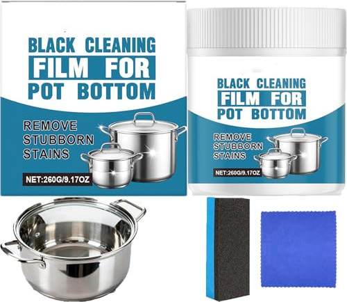 Pasta potente para eliminar los residuos quemados para utensilios de cocina, limpiador de ollas de acero inoxidable para ollas, fregonas para el fondo de sartenes, utensilios de cocina, sartenes y