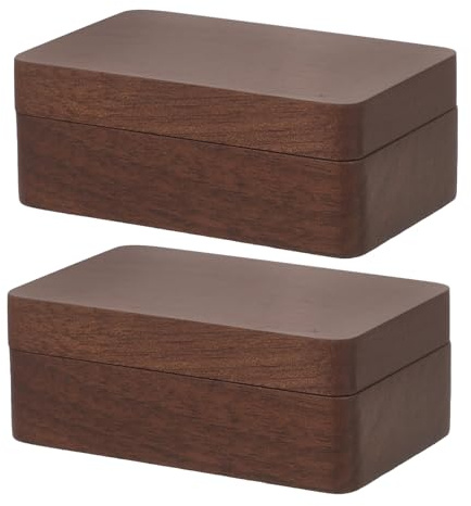 CONGARTENO 2 Pezzi Custodia Per Gemelli Accessori Di Per Uomo Organizzatore Per Gioielli Custodia Per Gioielli Per Uomo Per Gemelli Per Per In Legno