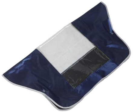 UPKOCH Waterproof Control Panel Protector Cover for 4-Wheel Mobility Scooters, See-Through Dustproof Scooter Console Sleeve, Weather-Resistant Tiller Shield for Outdoor Use, 1pcs Navy