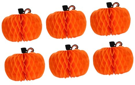 JOINPAYA 6 Pezzi Palline Fiori di Carta a Nido D’Ape per Decorazioni Pasquali e Halloween, Palla Decorativa Ecologica in Carta, Festa Casa e Cucina