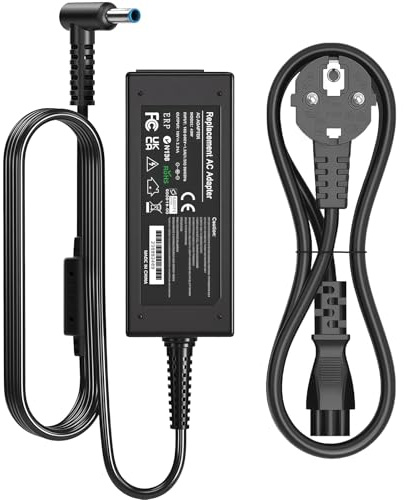 bokilino 65W Cargador de computadora portátil, Aplicable a HP Stream 11 13 14, Pavilion 11 13, Chromebook 11 14, Spectre X360 X2 11 13 & ProBook 430 Etc. 45W/65W Adaptadores de alimentación(4.5mm*3mm)