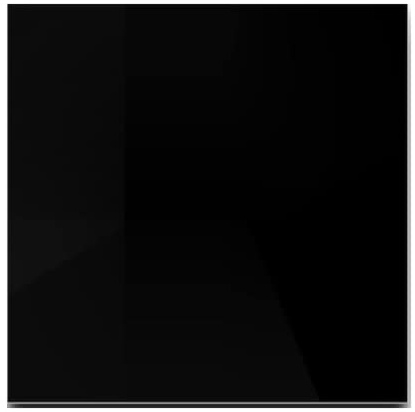 Euro Tische Plaque en Verre ESG 90x90 cm - Plaque de Protection Sol pour Poêle à Bois et Plateau de Table, Verre Sécurisé Trempé 6 mm, Utilisation Polyvalente (Noir)