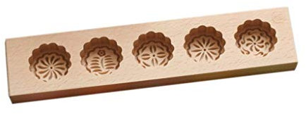 Tubayia Wooden Chinese Mooncake Mould Cake Mould Chocolate Cake Soap Moulds (Flowers #1)