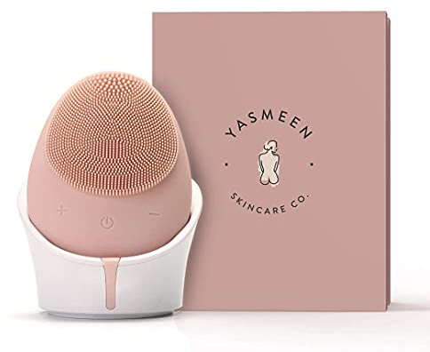 Sonic Facial Cleansing Brush, Waterproof Electric Face Cleansing Brush Device for Deep Cleaning|Gentle Exfoliating|Massaging,Rechargeable,Yasmeen Skincare Co.