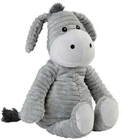 Warmies® Wärmekissen/Stofftier Pure Esel grau herausnehmbare Hirse Lavendelfüllung 33cm 500g (exklusives Warmies-Design für Greenlife Value)