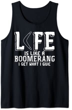Wurfsport Boomerang Witz Spruch Bumerange Bumerang Tank Top