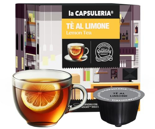 THÉ AU CITRON (48 Capsules) compatible avec Nescafé Dolce Gusto, Lot de 3 x 16 Capsules (48 portions tot) - la Capsuleria