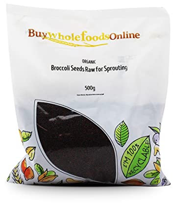 Organic Broccoli Seeds Raw for Sprouting 500g (BWFO)