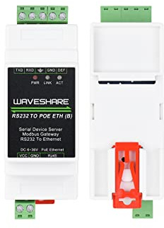 RS232 zu POE Ethernet Konverter Modul, Industrieller RS232 Serieller Server, TCP/IP zu Seriell, Modbus Gateway, Bi-direktionale transparente Datenübertragung zwischen RS232 und Ethernet